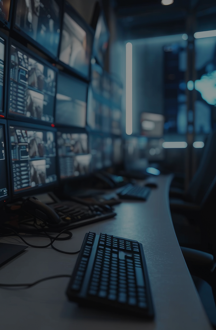 セキュリティセンターの室内