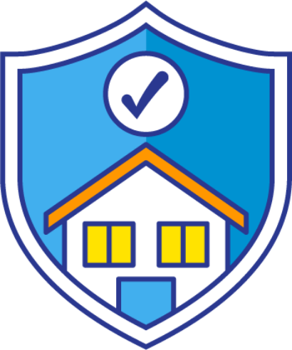 個人宅警備システムのイメージイラスト